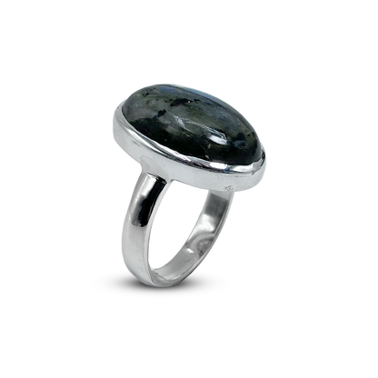 Labradorite Women Ring - Plain Design