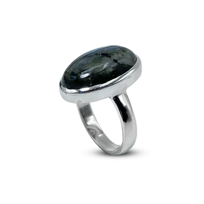 Labradorite Women Ring - Plain Design