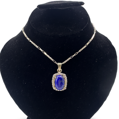 Lapis Pendant - Halo Charm Design