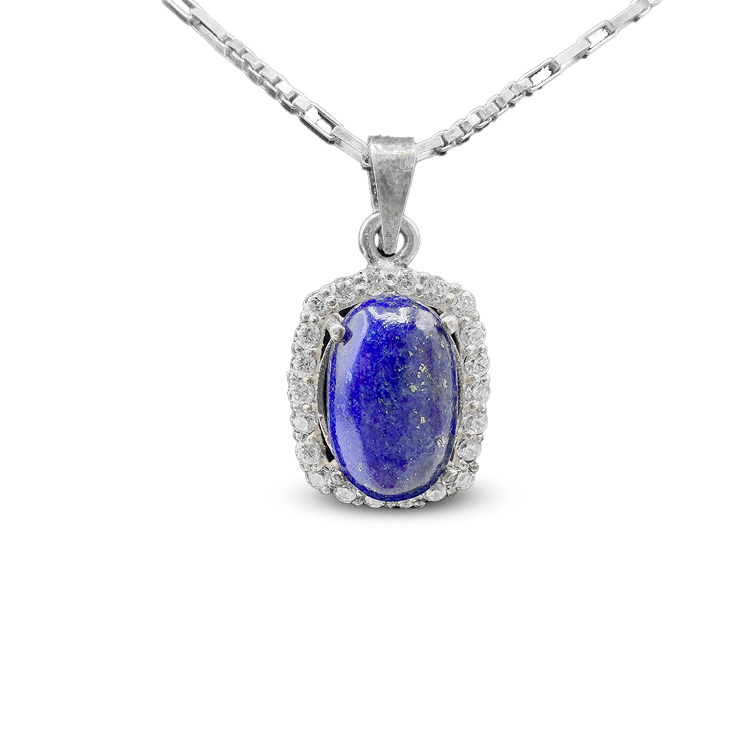 Lapis Pendant - Halo Charm Design