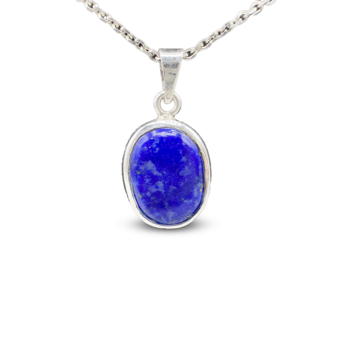 Lapis Pendant - Oval Dop Design