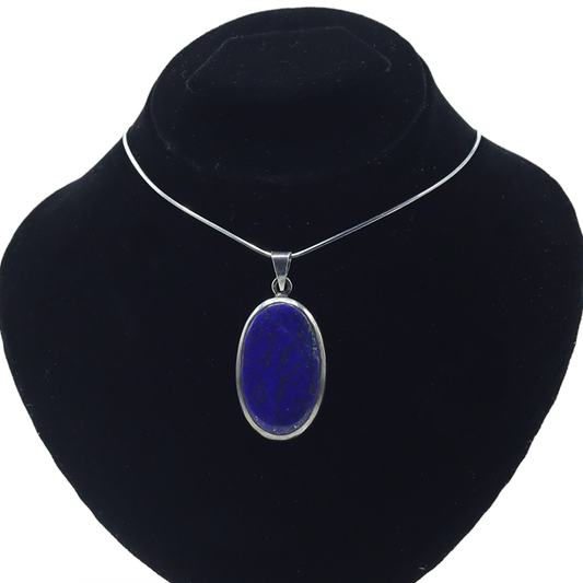 Lapis Pendant - Silver Mirage Design