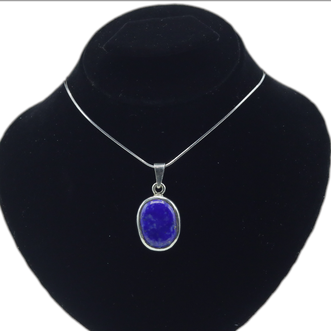 Lapis Pendant - Egg Band Design