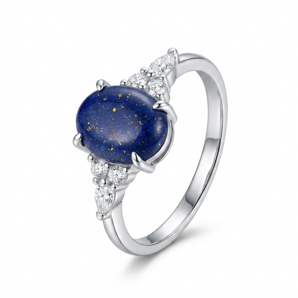 Lapis Women Ring - East-West