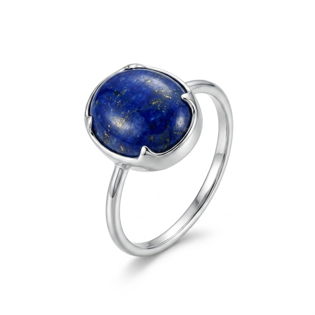 Lapis Women Ring - Solitaire