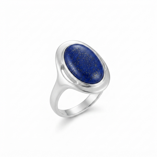 Lapis Men Ring - Cabochon