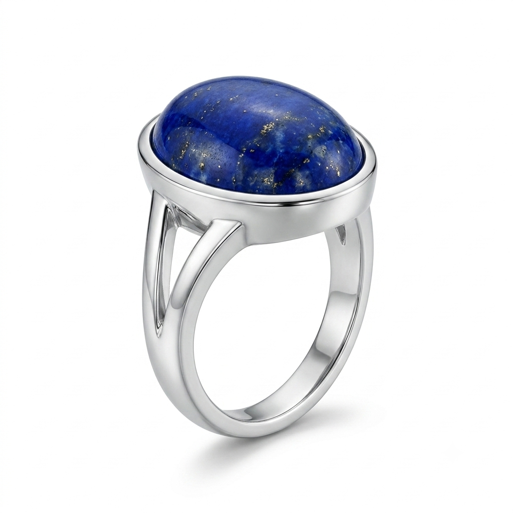 Lapis Men Ring - High-Dome