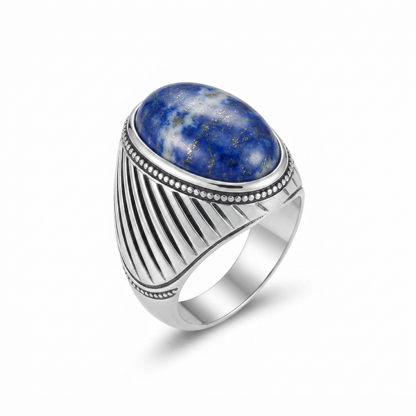 Lapis Men Ring - Turkish Style