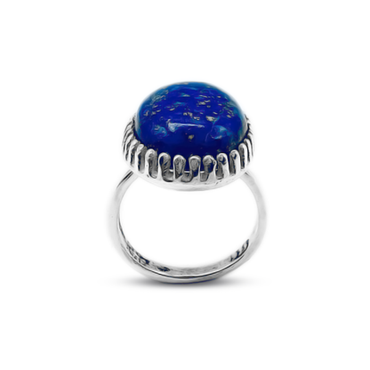 Lapis Women Ring – Nail Cup Design