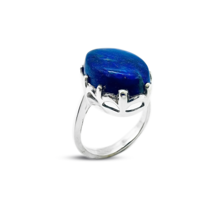 Lapis Women Ring – Window Lattice Design