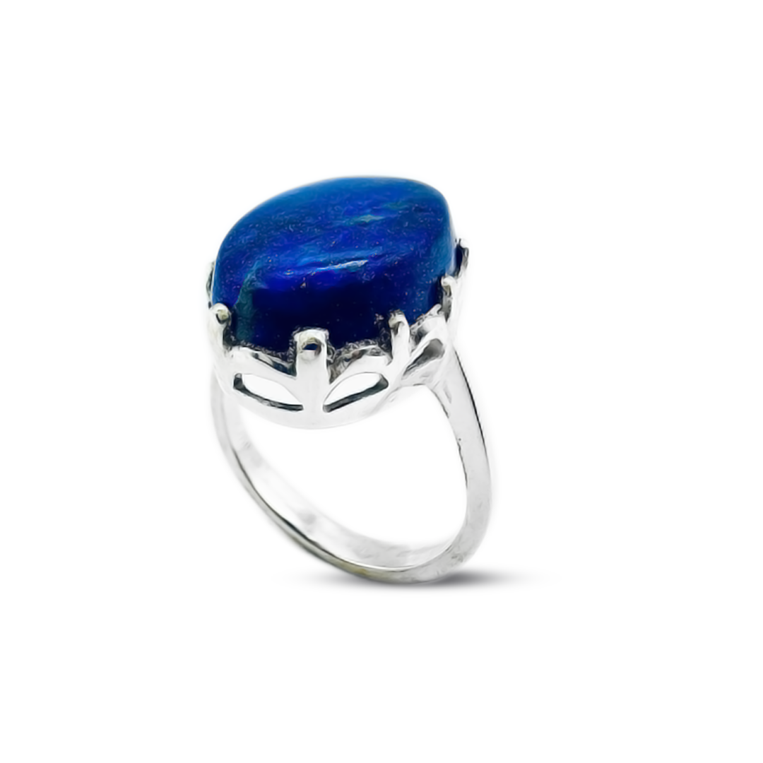 Lapis Women Ring – Window Lattice Design