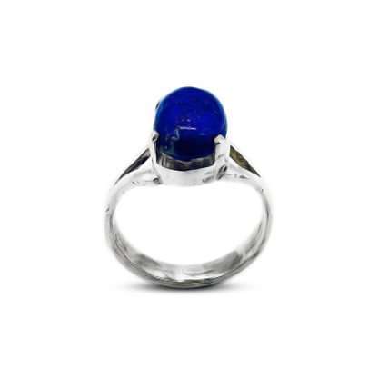 Lapis Women Ring – V Band Design