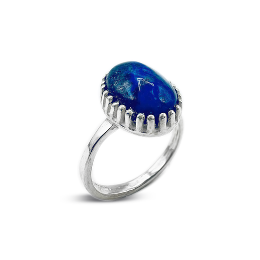 Lapis Women Ring – Nail Catcher Design