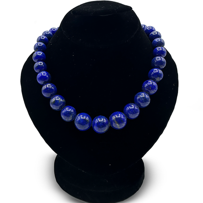 Lapis Necklace - Spiritual Segnent Mala