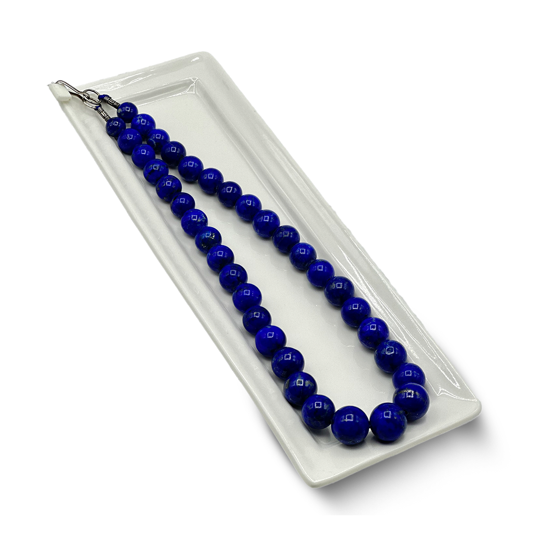 Lapis Necklace - Spiritual Segnent Mala