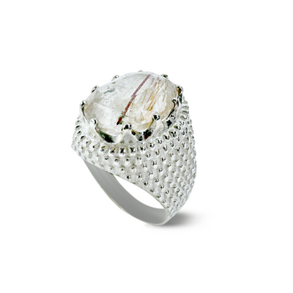 Moh e Najaf Men Ring - Dot band Design