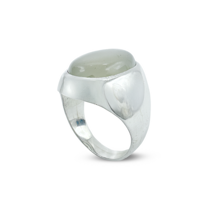 Moon Stone Men Ring - Plain Ring