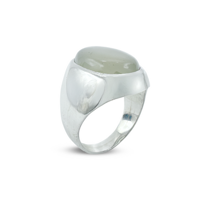 Moon Stone Men Ring - Plain Ring