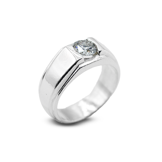 Moissanite Men Ring – Tech Titan Ring