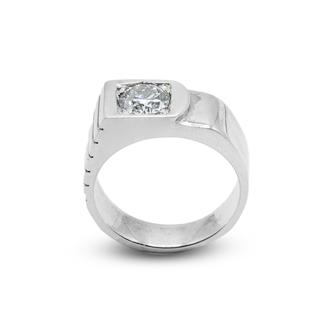 Moissanite Men Ring – Quantum Cube Ring