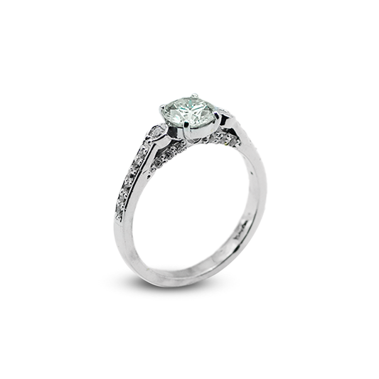 Moissanite Women Ring - Majestic Shimmer