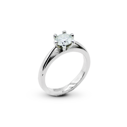 Moissanite Women Ring – Double Grip Ring