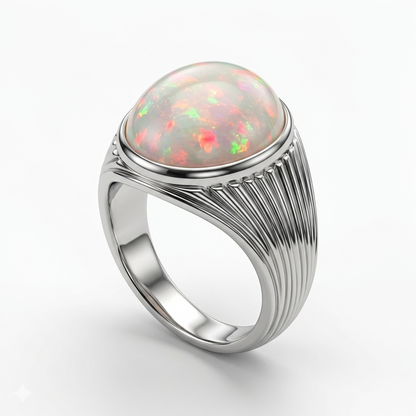 Opal Men Ring – Imperial Signet