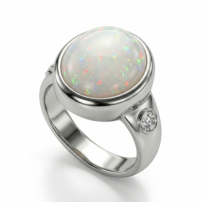Opal Men Ring - Celestial