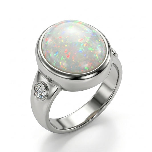 Opal Men Ring - Celestial