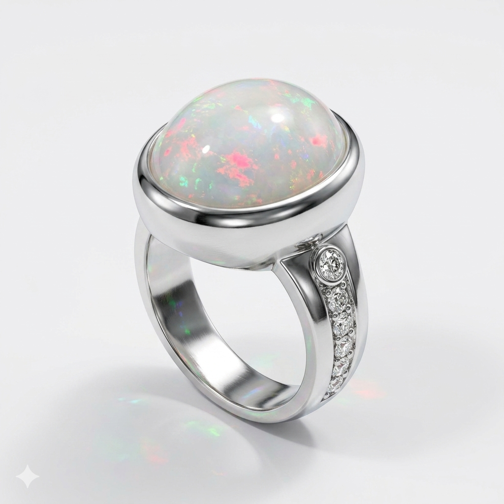 Opal Men Ring - Aurora Opal