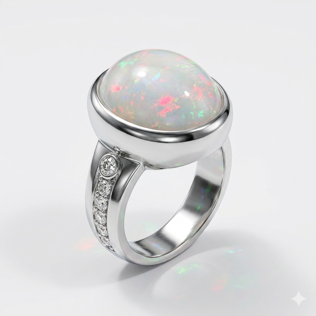 Opal Men Ring - Aurora Opal