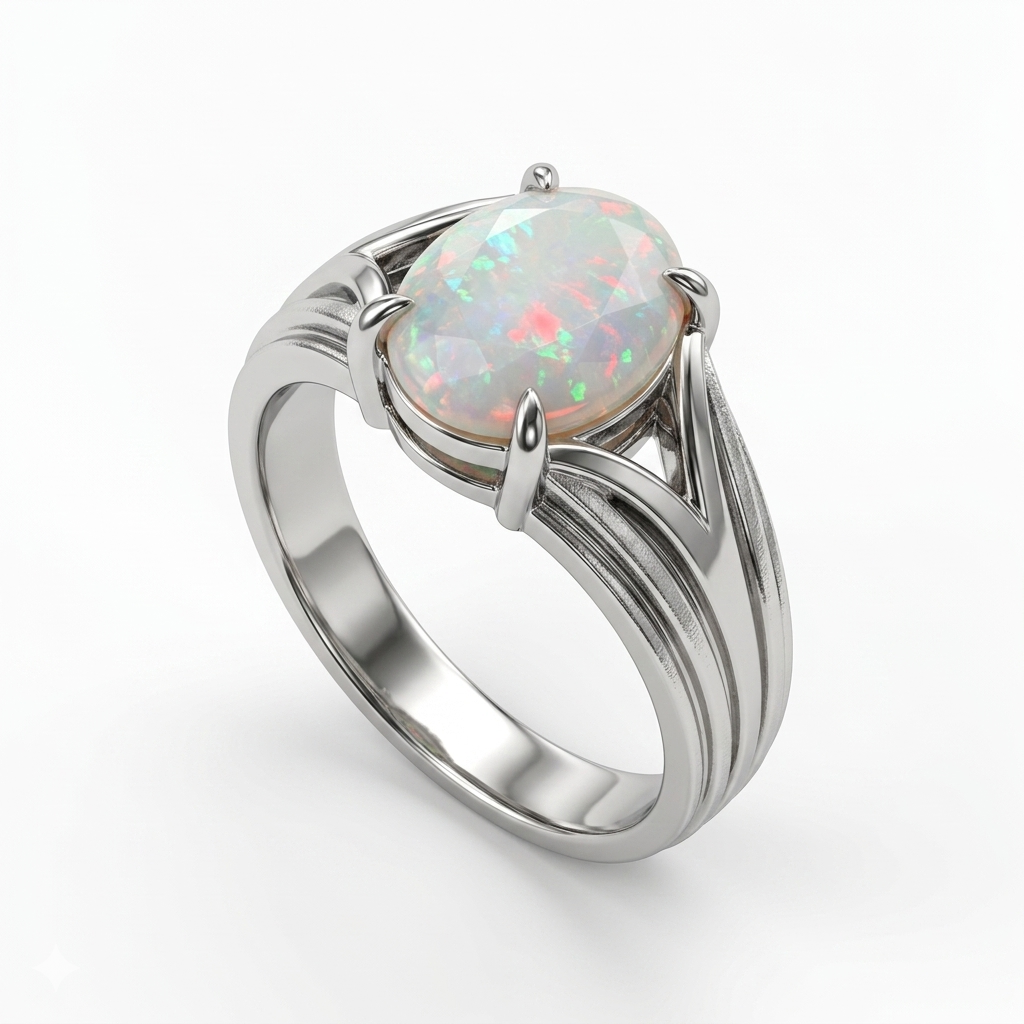 Opal Men Ring - Trinity Split