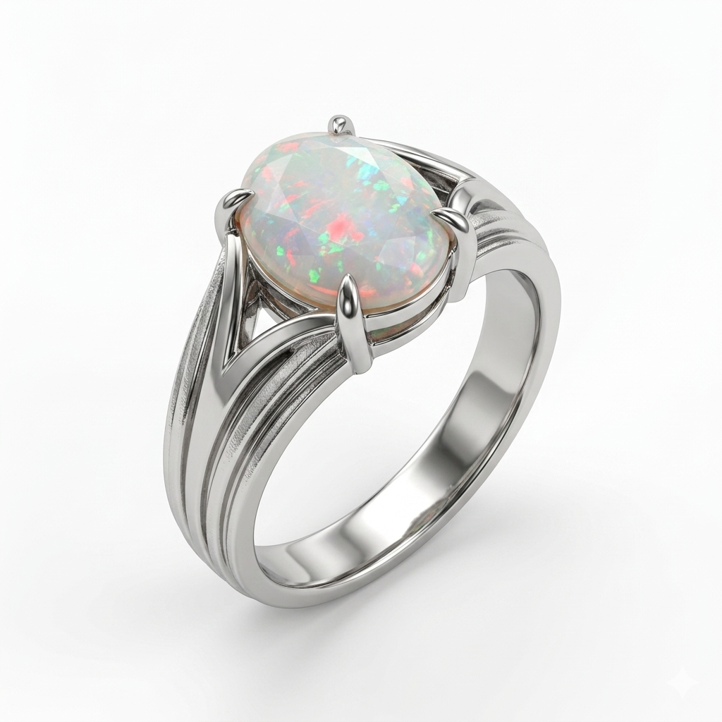 Opal Men Ring - Trinity Split
