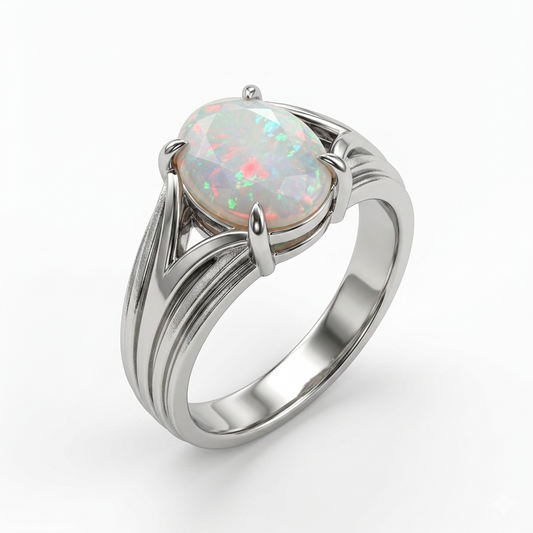 Opal Men Ring - Trinity Split