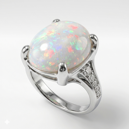 Opal Women Ring - Tapered