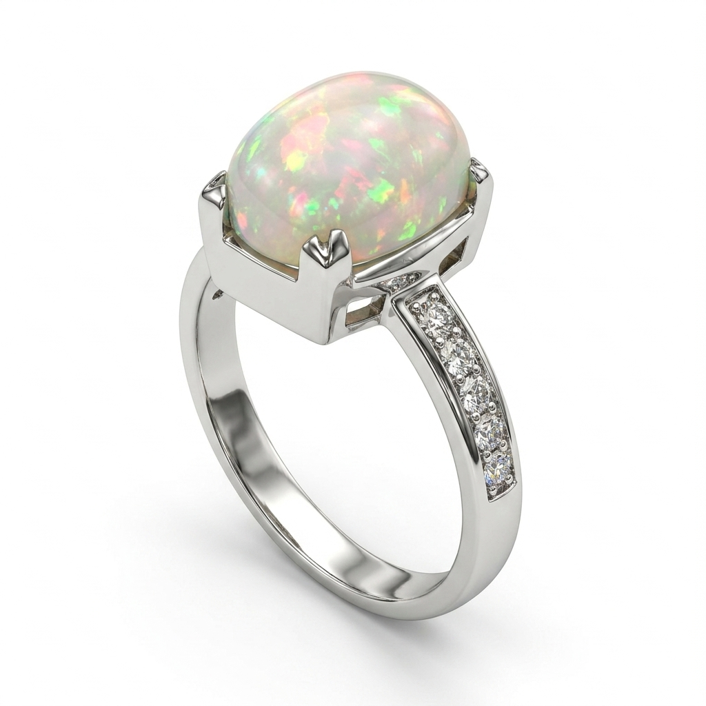 Opal Women Ring - Solitaire