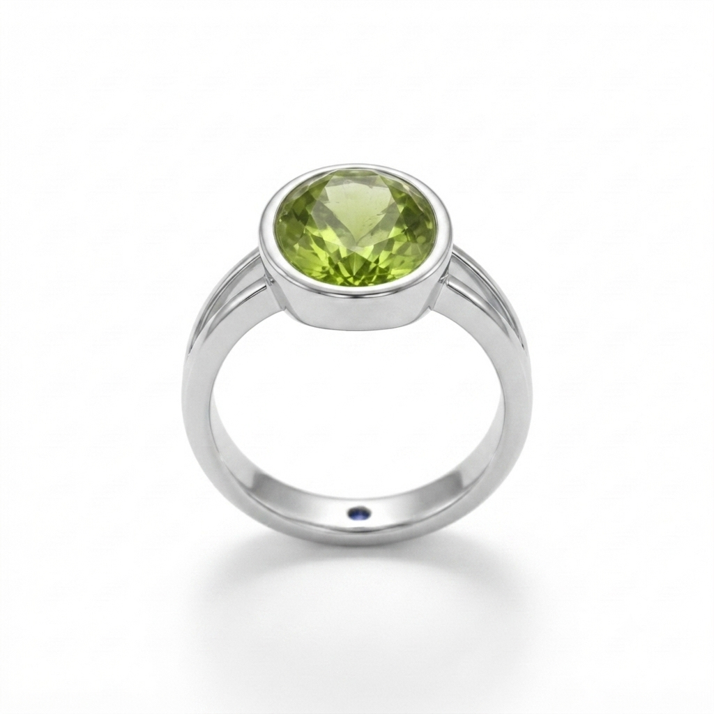 Peridot Men Ring - Split