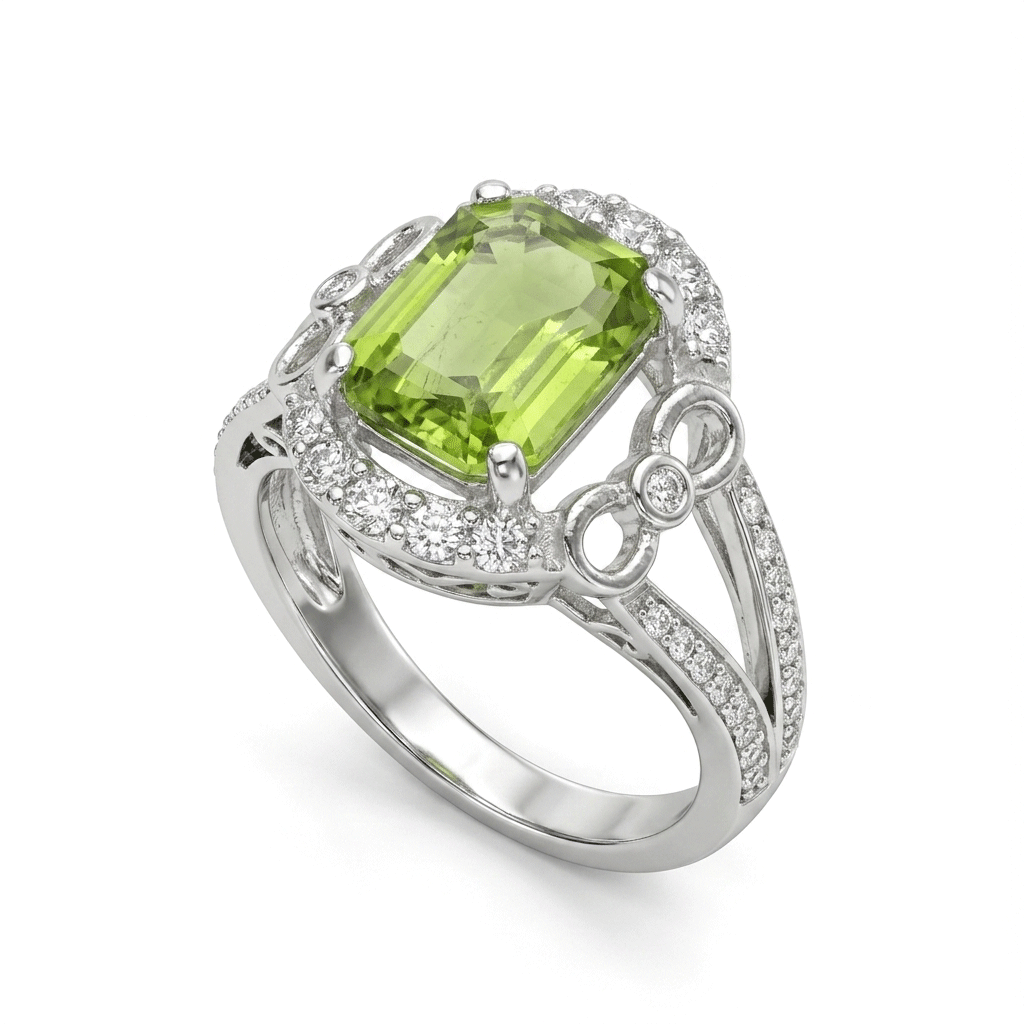 Peridot Women Ring - Emerald