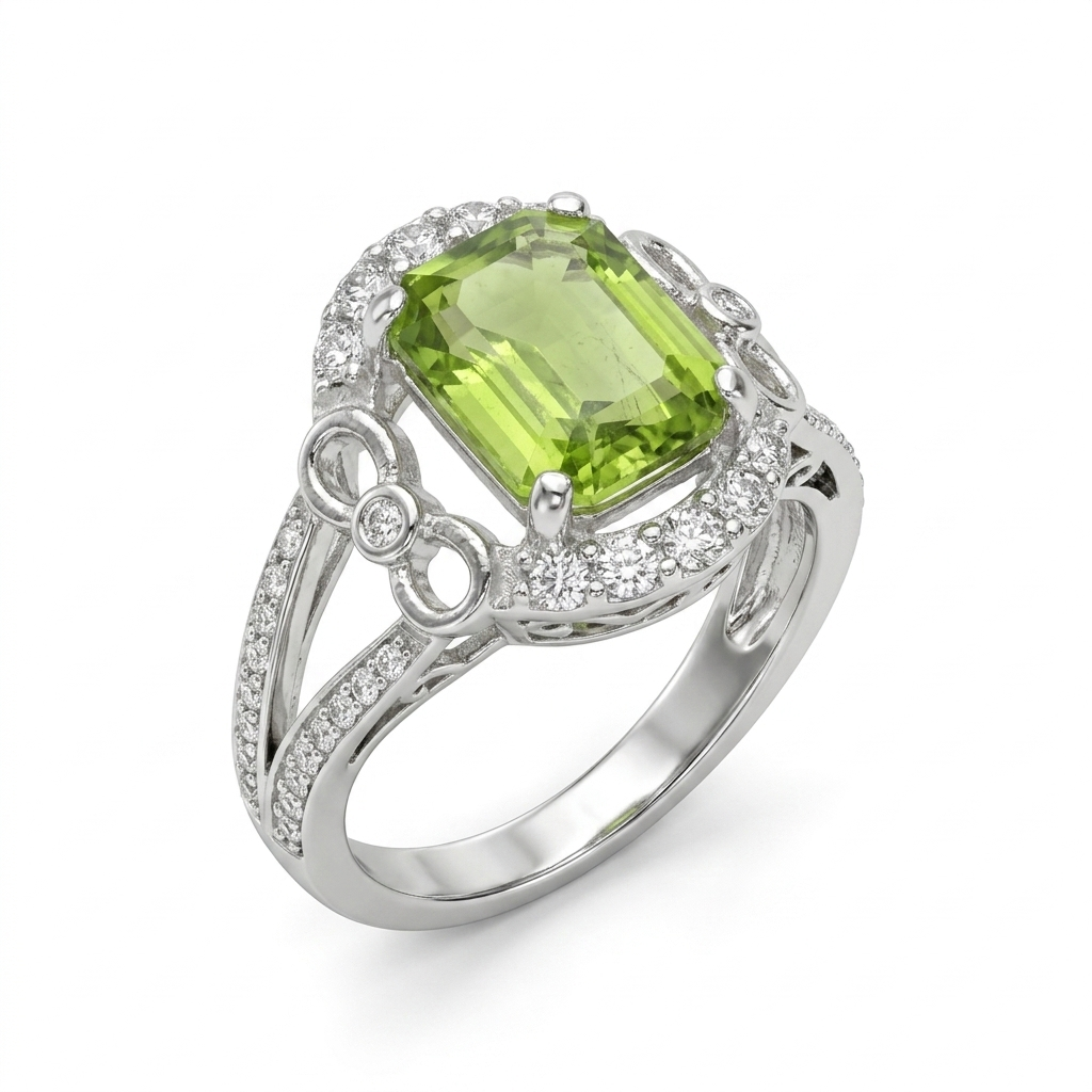 Peridot Women Ring - Emerald