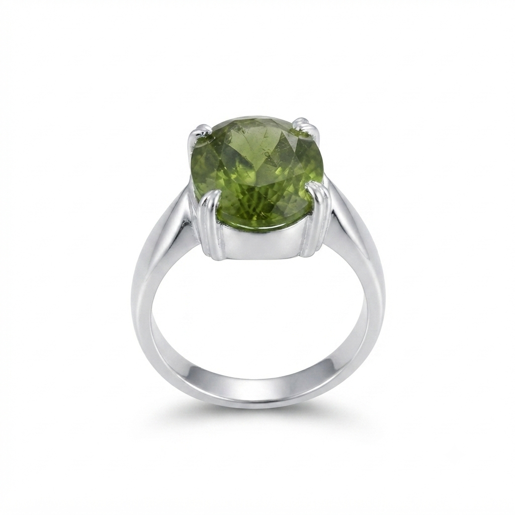 Peridot Men Ring - solitaire