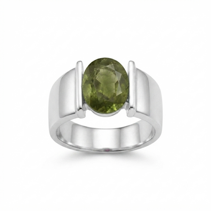 Peridot Men Ring - Bypass