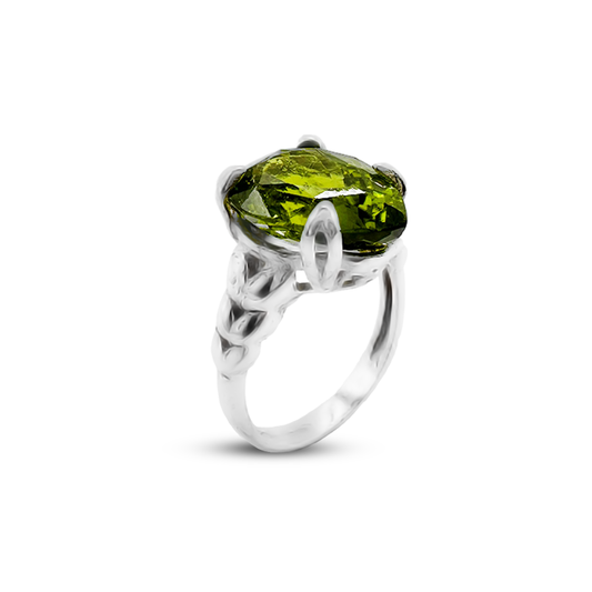 Peridot Women Ring – Tail Band