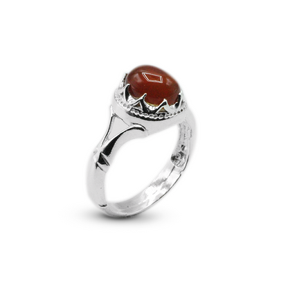 Red Agate Men Ring – Persian Ring