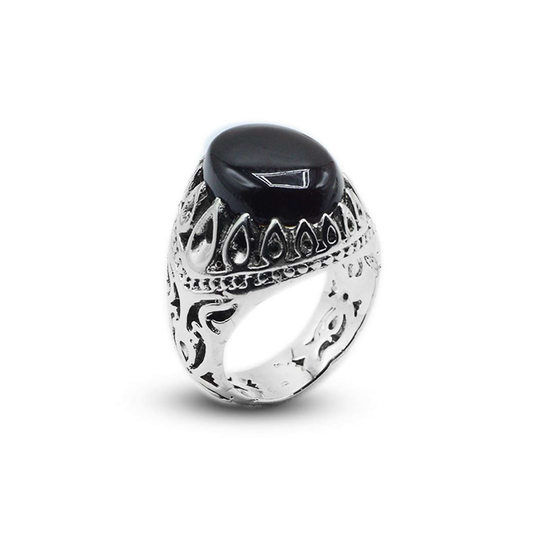 Red Agate Men Ring – Cultural Art Band