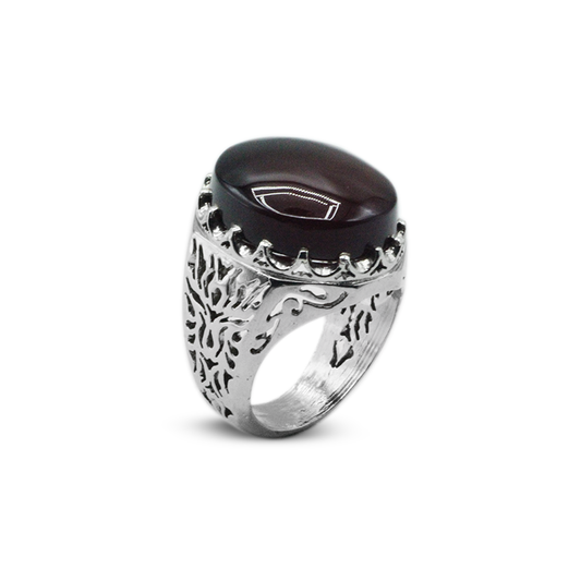 Red Agate Men Ring – Sultan Ring