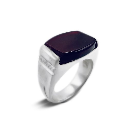 Red Agate Men Ring – Ignite Band