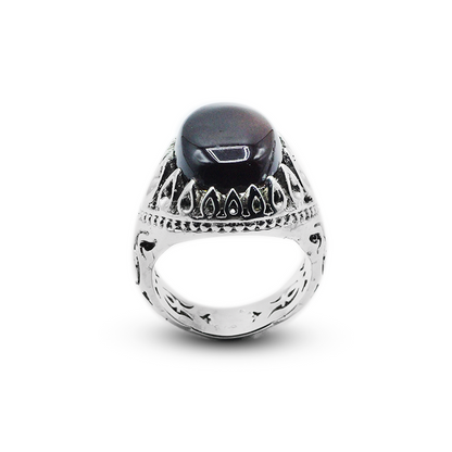 Red Agate Men Ring – Cultural Art Band