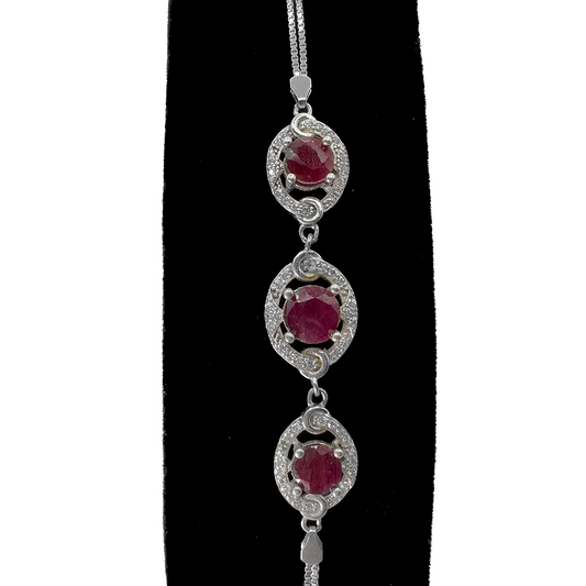 Ruby Bracelet - Ovalate Design