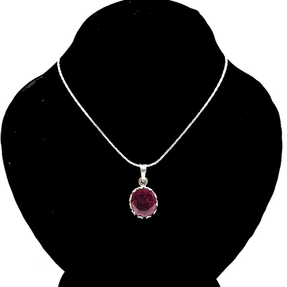 Ruby Pendant - Lattice Design