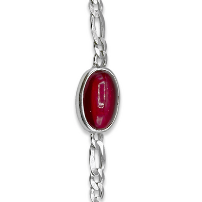 Irani Ruby Bracelet - Wave Chain Design